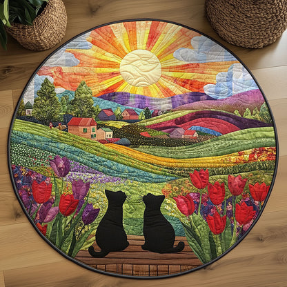 Whiskered Hill WJ2507050CL Quilted Round Mat