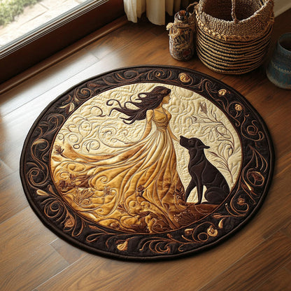 Lady And The Loyal WJ0907041CL Quilted Round Mat
