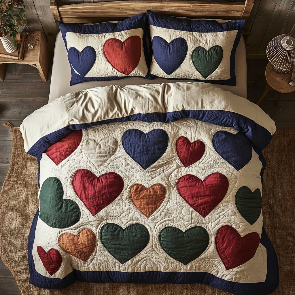 Blissful Heart WP0802043CL Duvet Cover Set