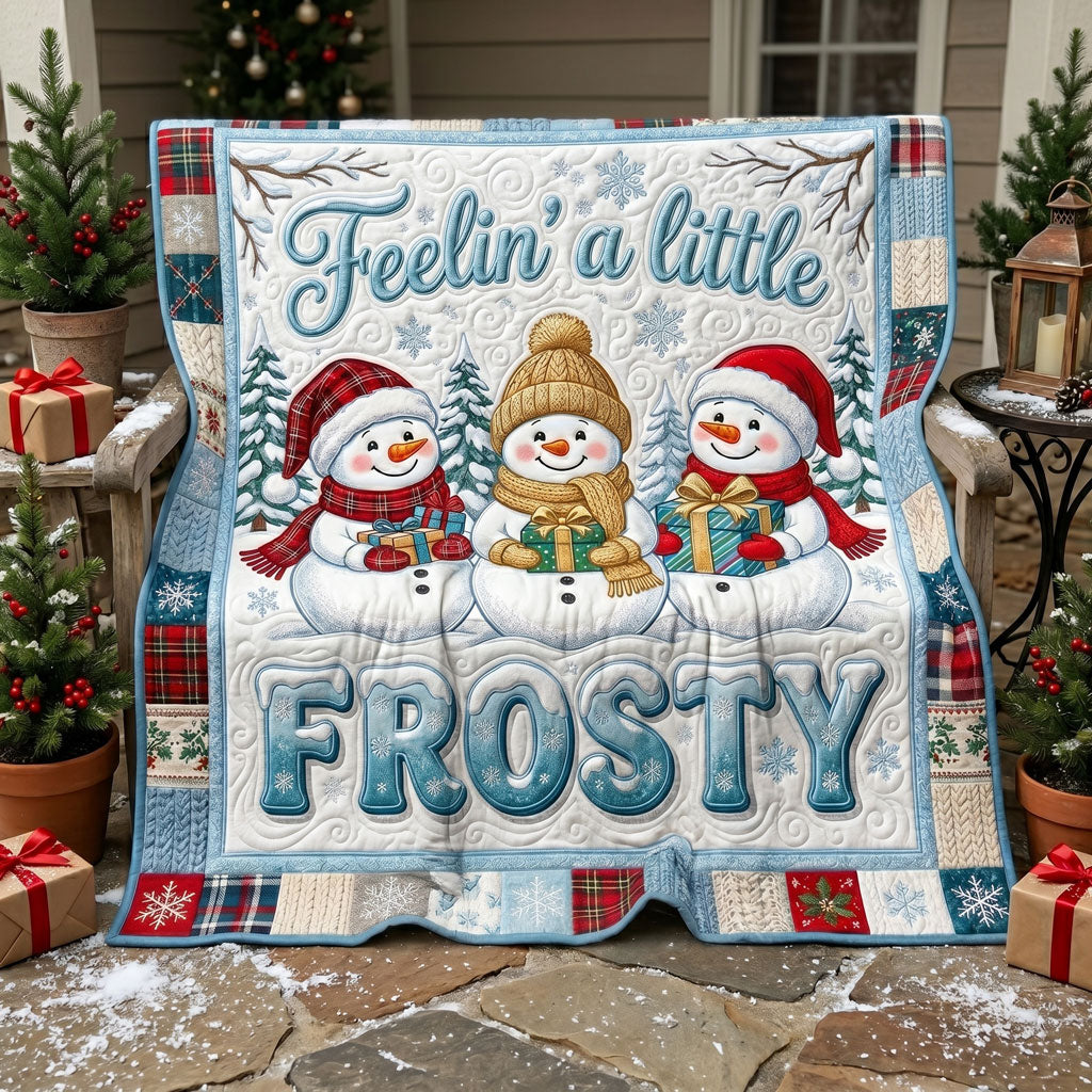 Christmas Snowman Patchwork WN1105003CL Quilt