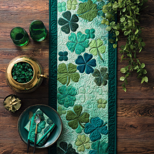 Lucky Garden XR0601022CL Quilted Table Runner