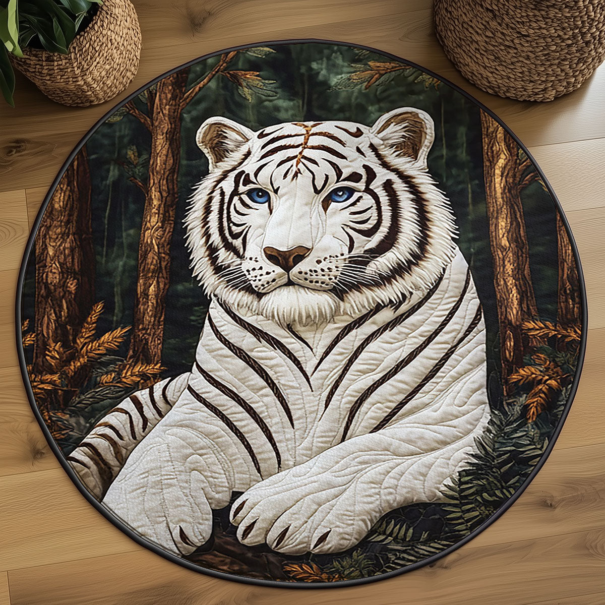 White Tiger WJ3103056CL Quilted Round Mat