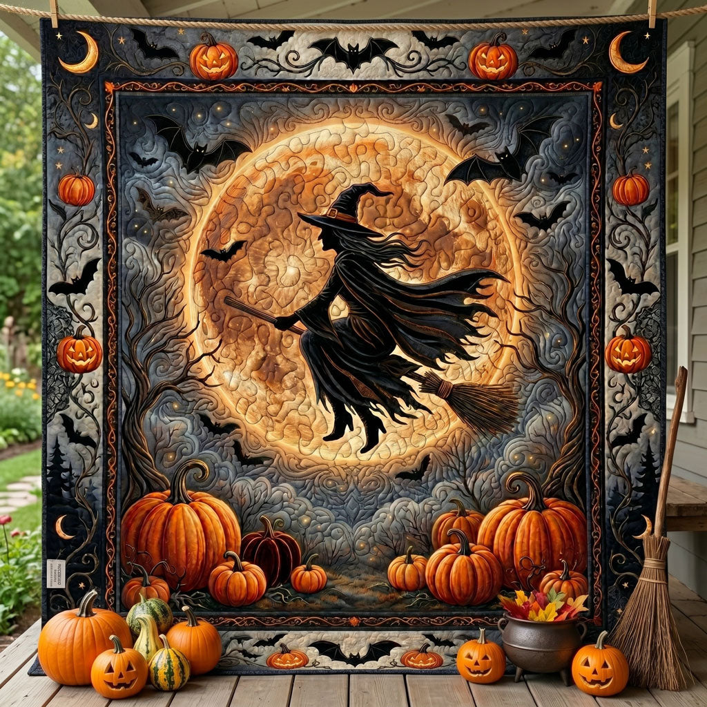 Moonlit Witch Halloween WN1105021CL Quilt