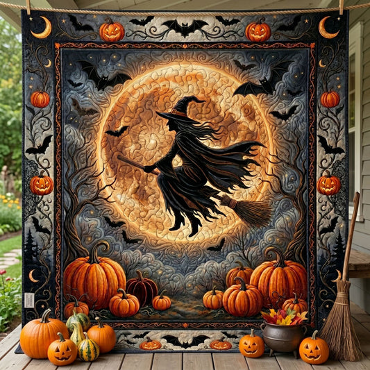 Moonlit Witch Halloween WN1105021CL Quilt