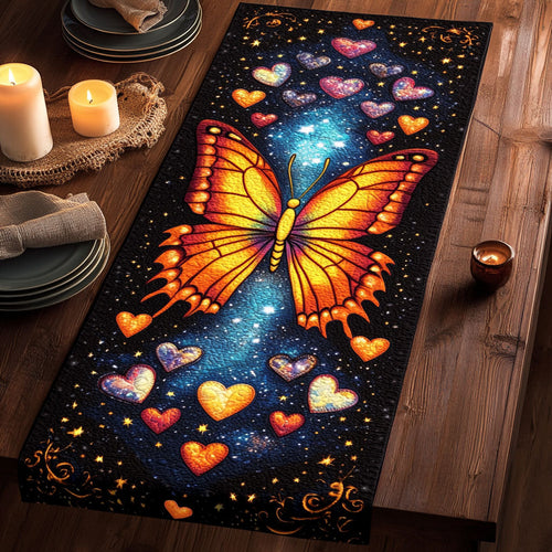 Butterfly Love CW1401120CL Quilted Table Runner