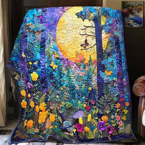 Forest Moonlight Vibrant WP2001008CL Quilt