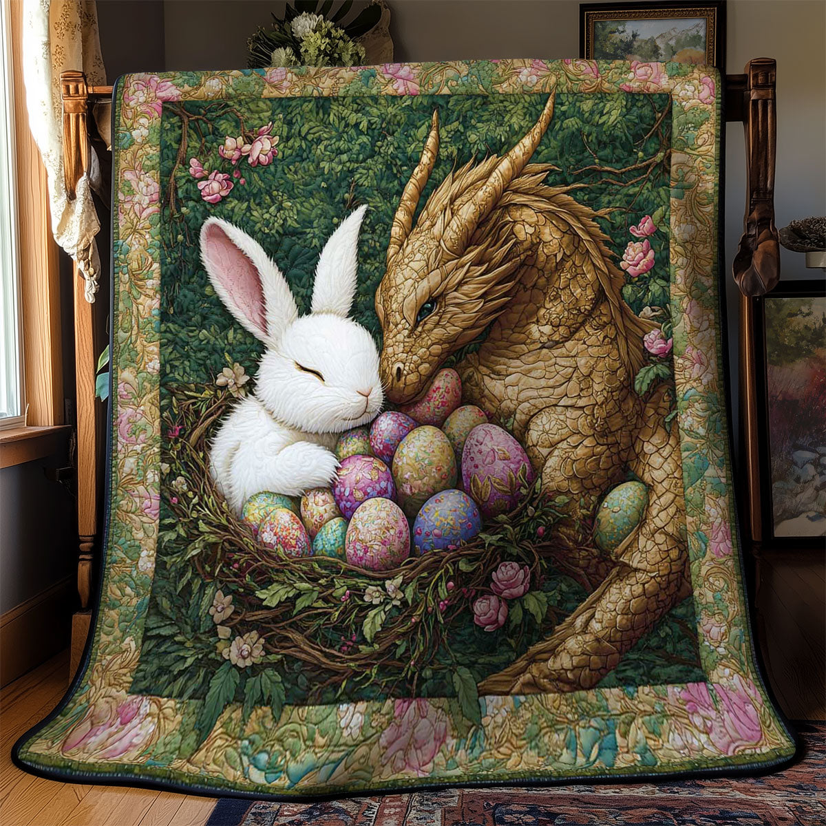 Dragon And Rabbit Harmony WN1501037CL Quilt