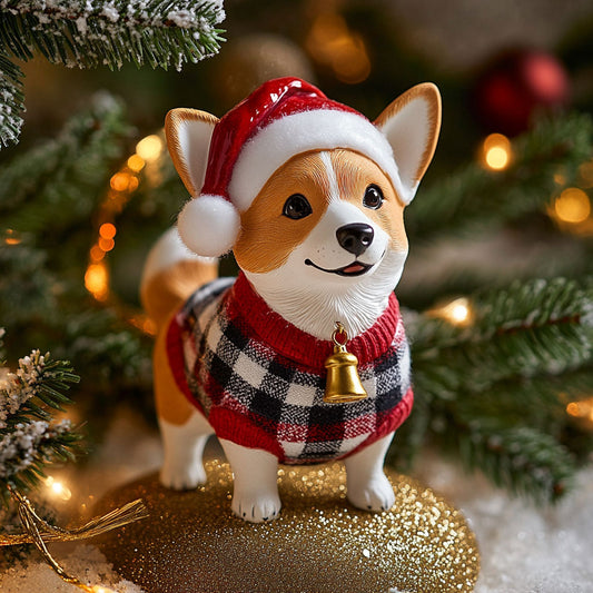 Corgi Christmas Joy WN1410015CL Christmas Ornament