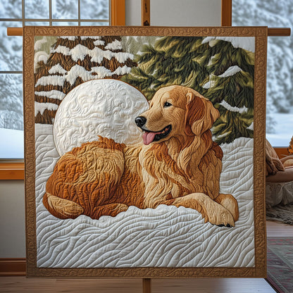A Retriever's Winter Serenity LT2910012CL Quilt