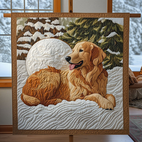 A Retriever's Winter Serenity LT2910012CL Quilt