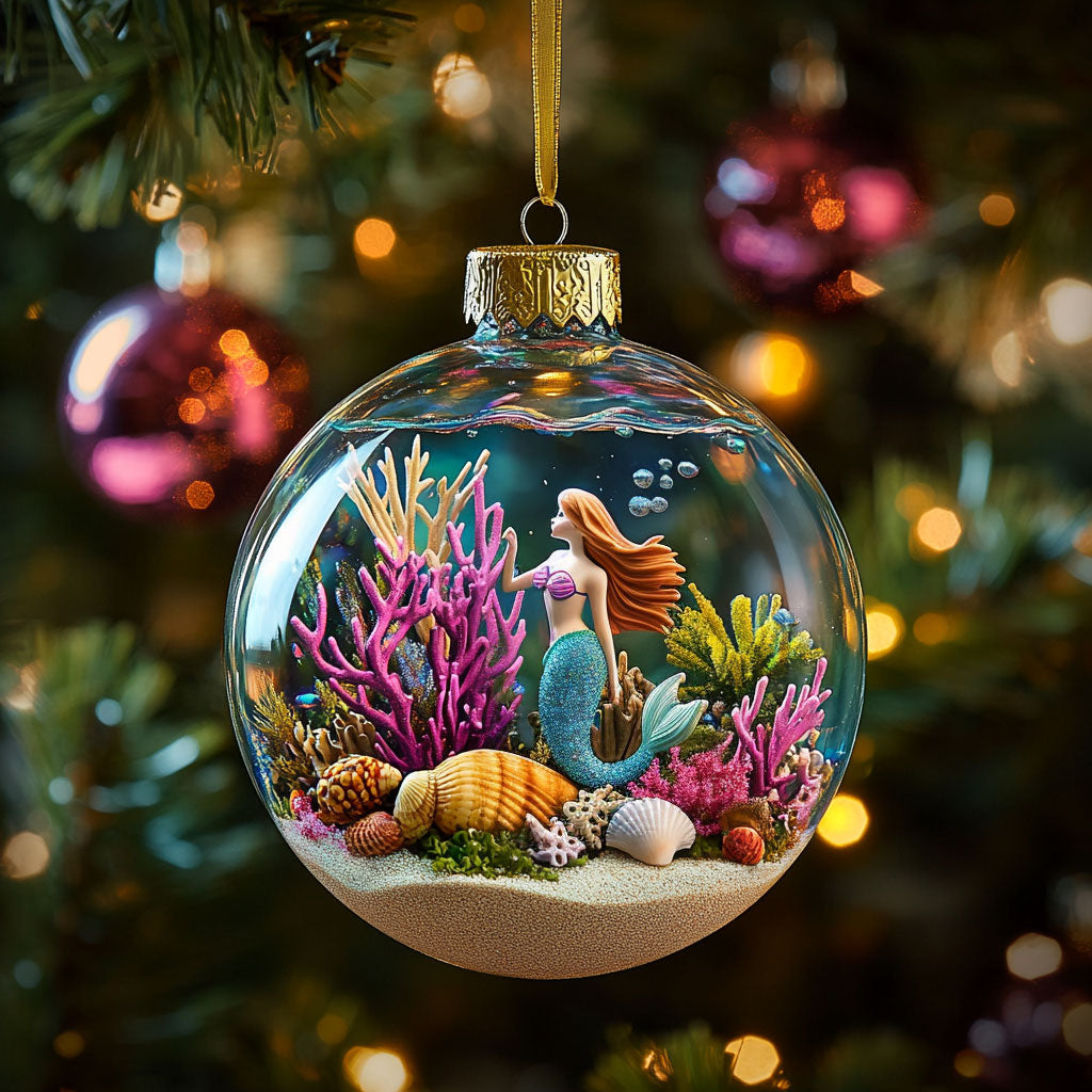 Snowy Mermaid WN2911073CL Christmas Ornament
