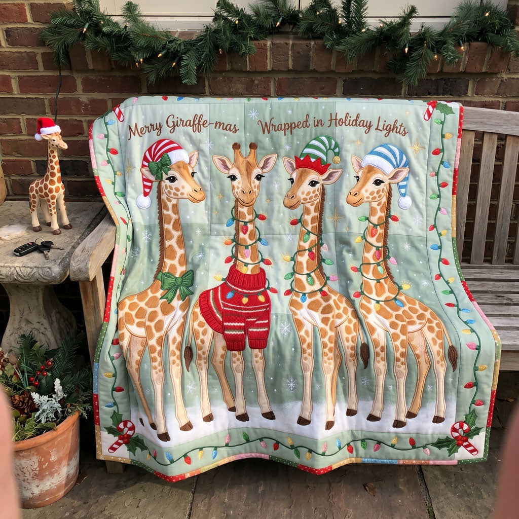 Merry Giraffe-mas Crew WN0606005CL Quilt