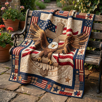 American Eagle Cross Patriotic WN1304004CL Quilt