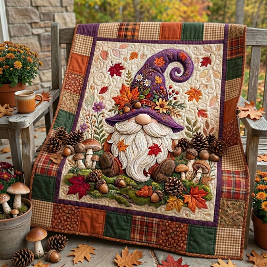 Woodland Harvest Gnome WN2506016CL Quilt