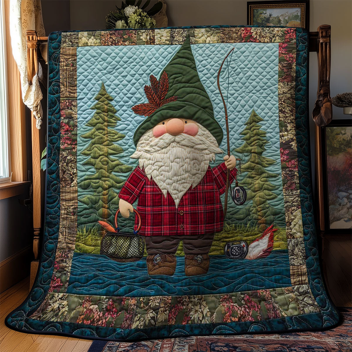 Angler Gnome WN0901019CL Quilt