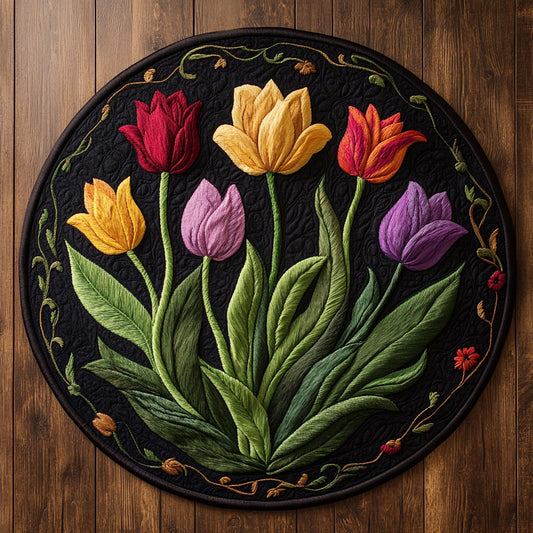 Tulip Emberglow WN1706075CL Quilted Round Mat