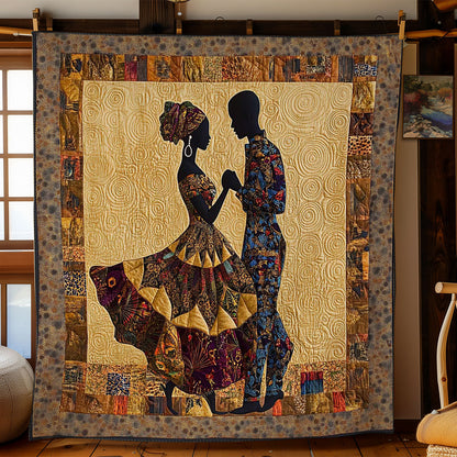 Golden African Couple WN0703065CL Quilt