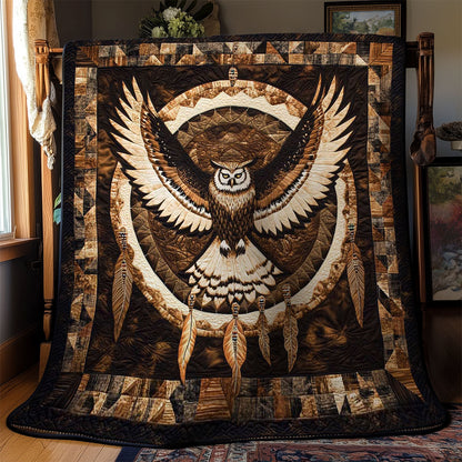 Sacred Owl Totem WN2301044CL Quilt