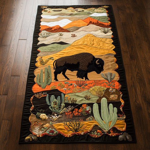 Native Bison WJ2003066CL Quilted Table Runner