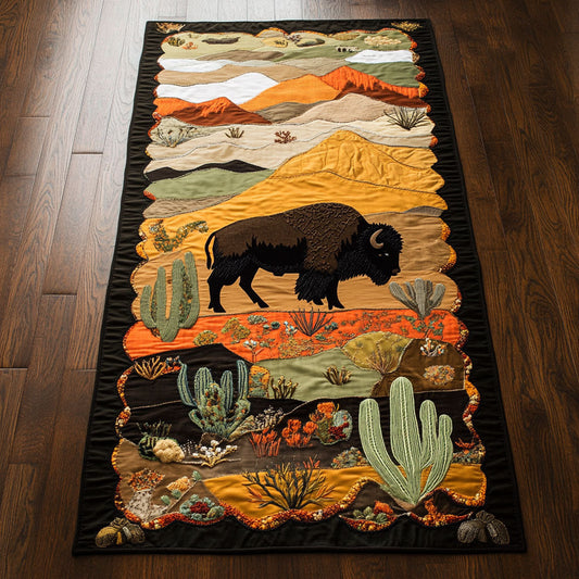 Native Bison WJ2003066CL Quilted Table Runner