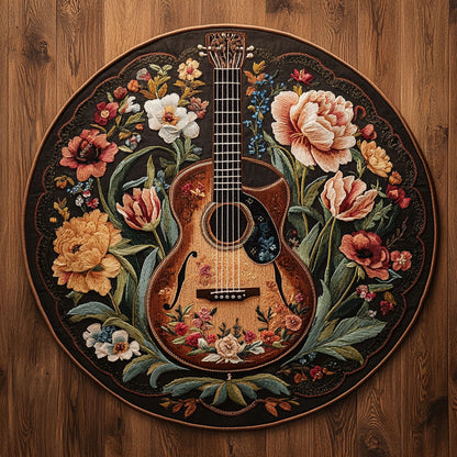 Guitar Serenade WN0506036CL Quilted Round Mat