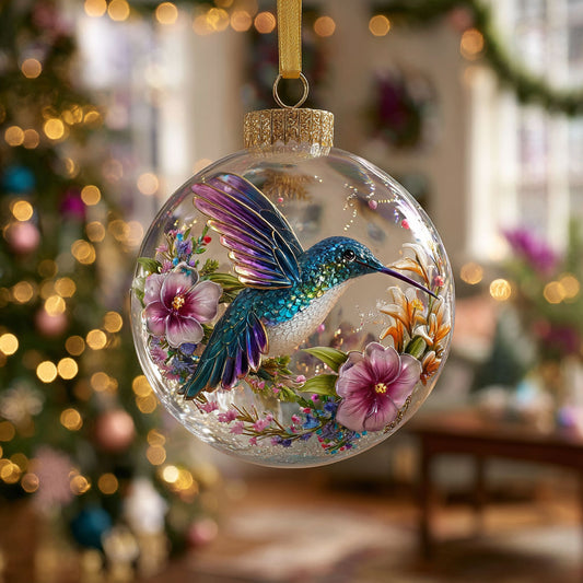 Hummingbird Dream Globe CW0412095CL Christmas Ornament