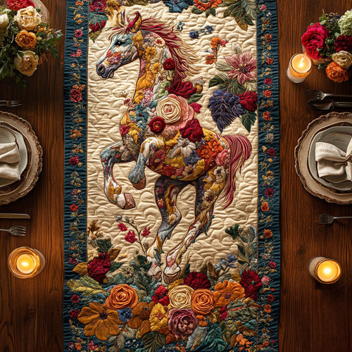 Freedom Horse Trail WN1606032CL Quilted Table Runner