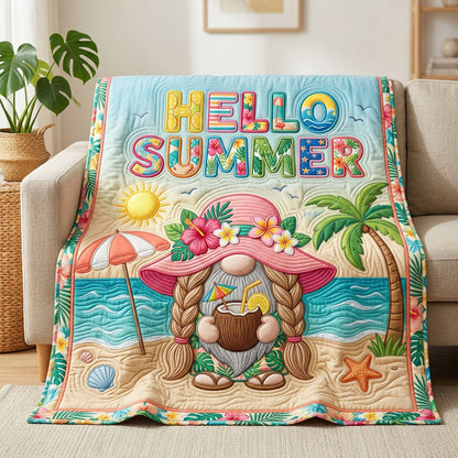 Sunny Paradise Gnome WN0904048CL Quilt