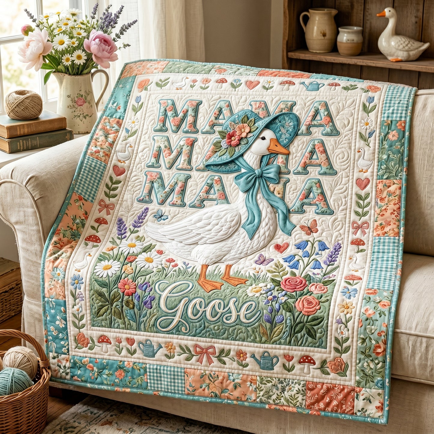 Mama Goose XR1505017CL Quilt