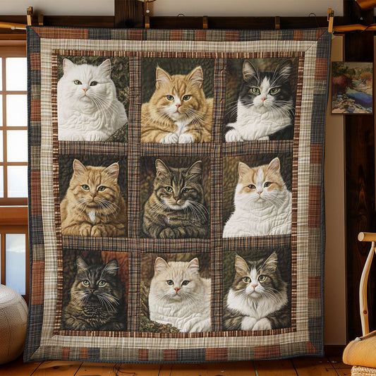 Furry Cat Companions WN0601060CL Quilt