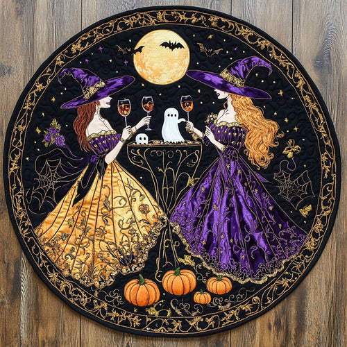 Witch’s Midnight Brew WN15080111CL Quilted Round Mat