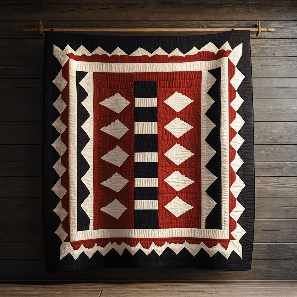 Geometric Path KL1301038CL Quilt