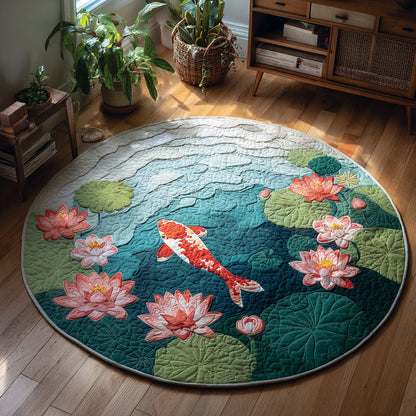 Koi Whisper CP0412129CL Quilted Round Mat