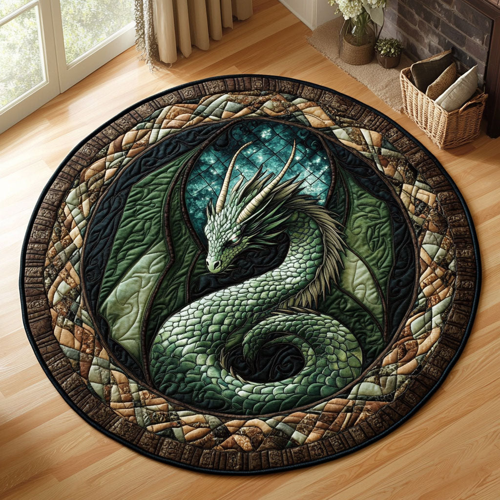 Dragon Guardian CW1301137CL Quilted Round Mat