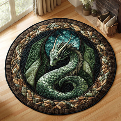 Dragon Guardian CW1301137CL Quilted Round Mat