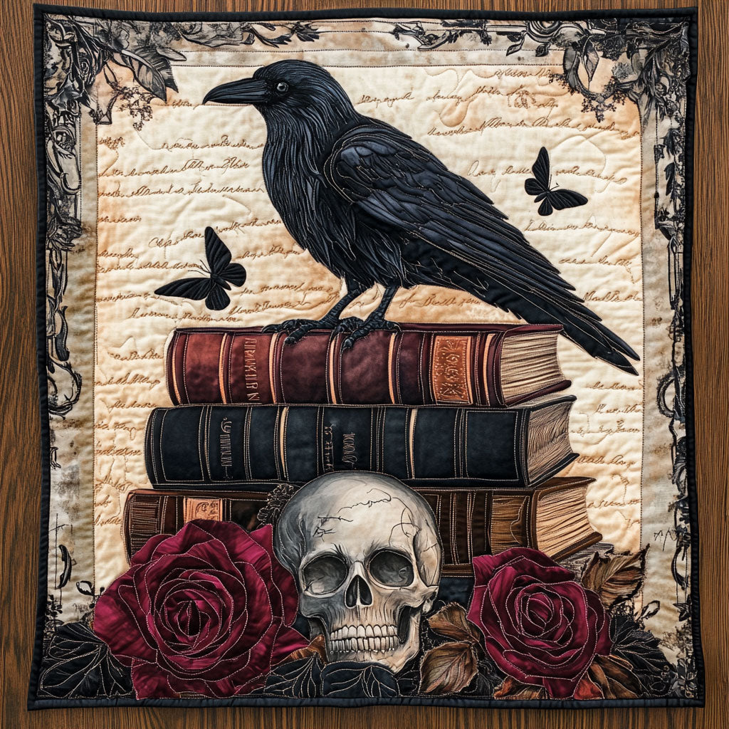 Mystic Raven Skull CW0901061CL Quilt