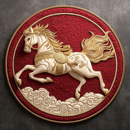 Golden Horse KL0901047CL Quilted Round Mat