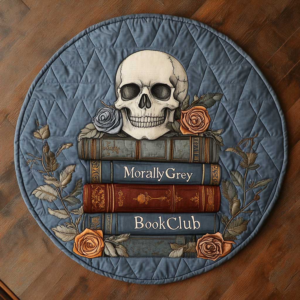 Skull Verse WN2005059CL Quilted Round Mat