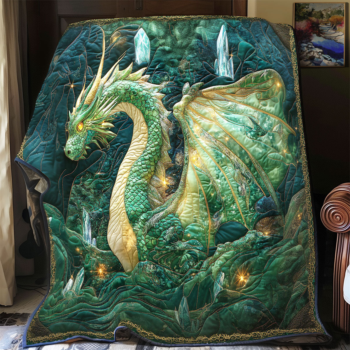 Crystal King Dragon WP1403065CL Quilt