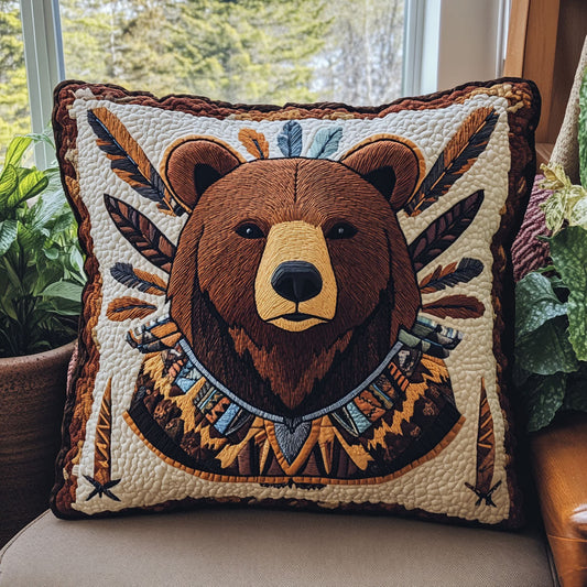 Tribal Bear CW1507046CL Quilt Pillow Case