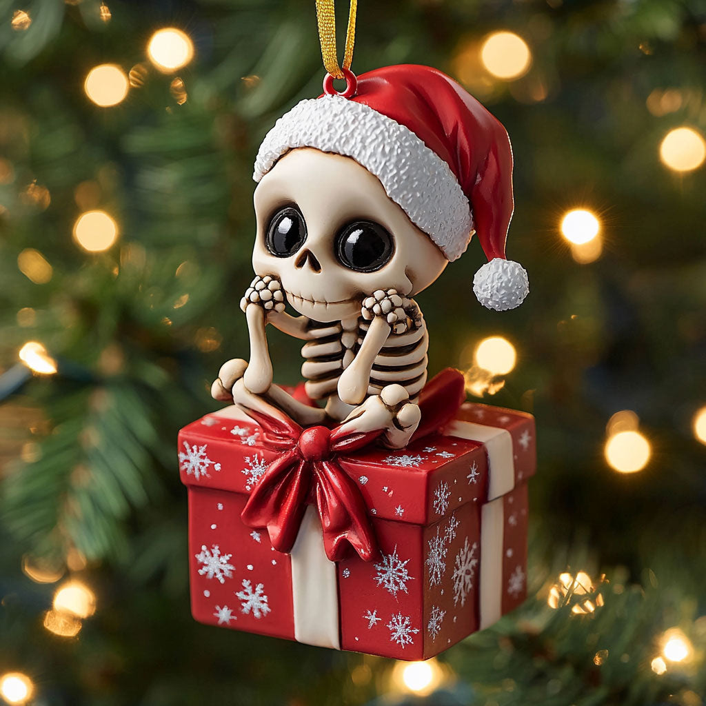Snowy Skull CP2411202CL Christmas Ornament