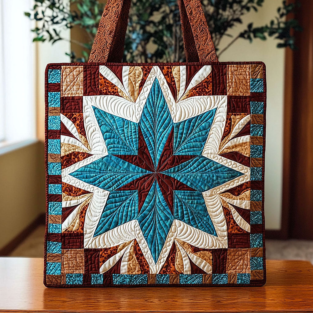 Native American Pattern QA2711050CL Quilted Tote Bag