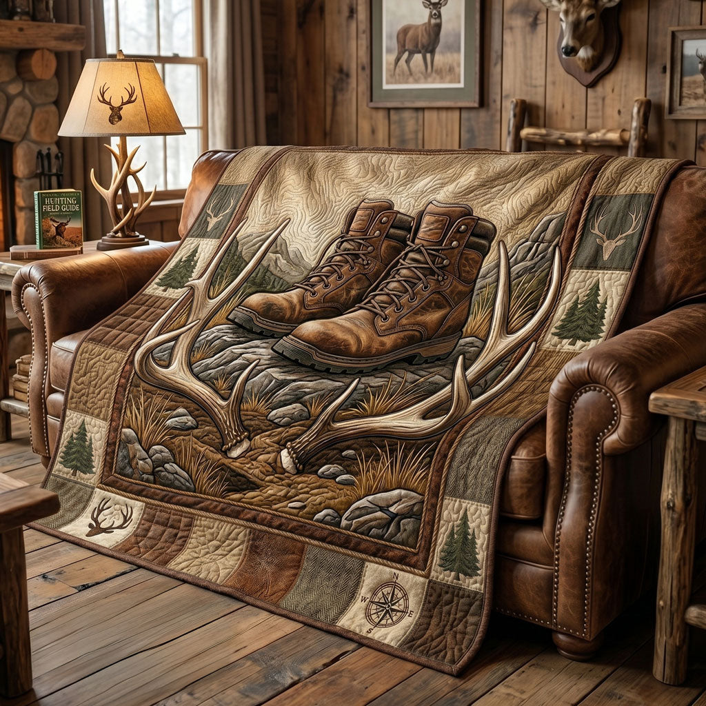 Trail Boots And Antlers WN1905015CL Quilt
