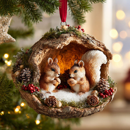 Woodland Squirrel CW0312032CL Christmas Ornament