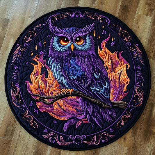 Magical Owl WN2204036CL Quilted Round Mat