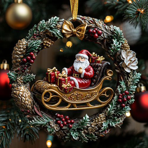 Santa Gift CW1710033CL Christmas Ornament