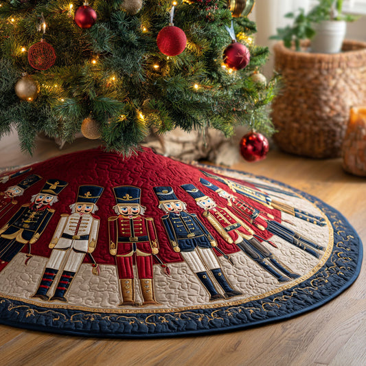 Nutcracker Holiday CW1110002CL Quilted Christmas Tree Skirt