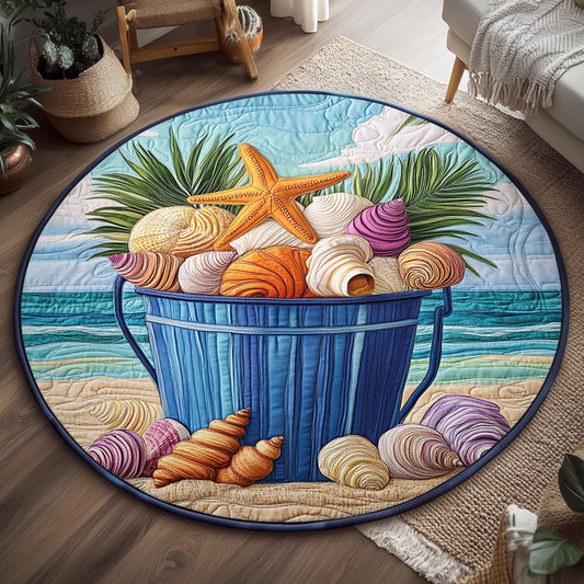 Seaside Treasure WJ1904056CL Quilted Round Mat
