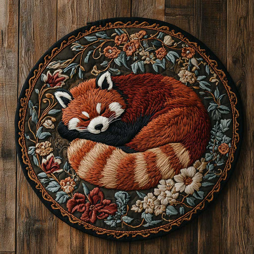 Sleeping Red Panda WN2504042CL Quilted Round Mat