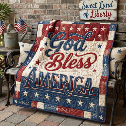 God Bless America WN2905010CL Quilt